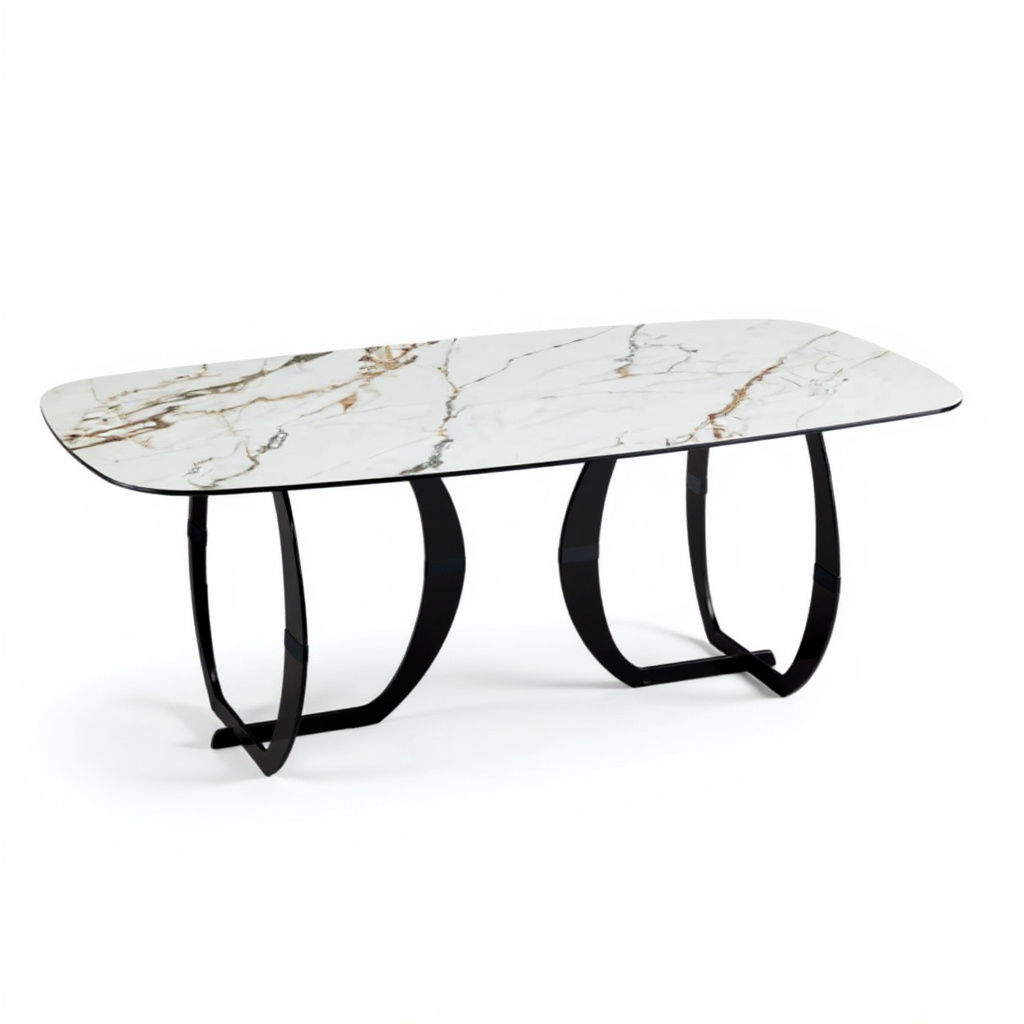Arezzo Black Leg Dining Table
