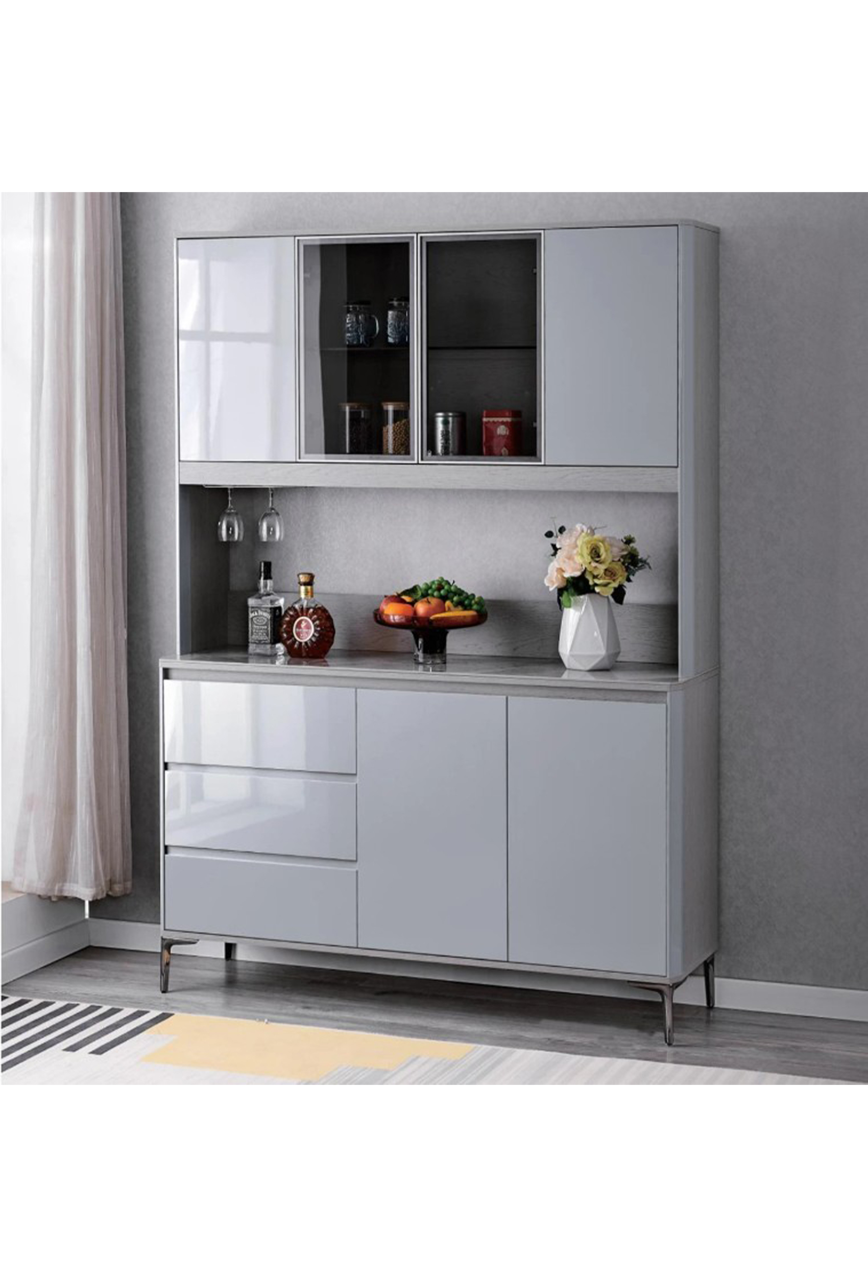Aron 140cm Kitchen Cabinet