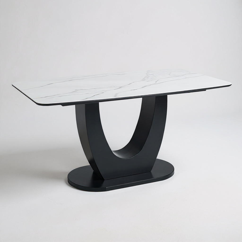 Arsizio Black Leg Dining Table