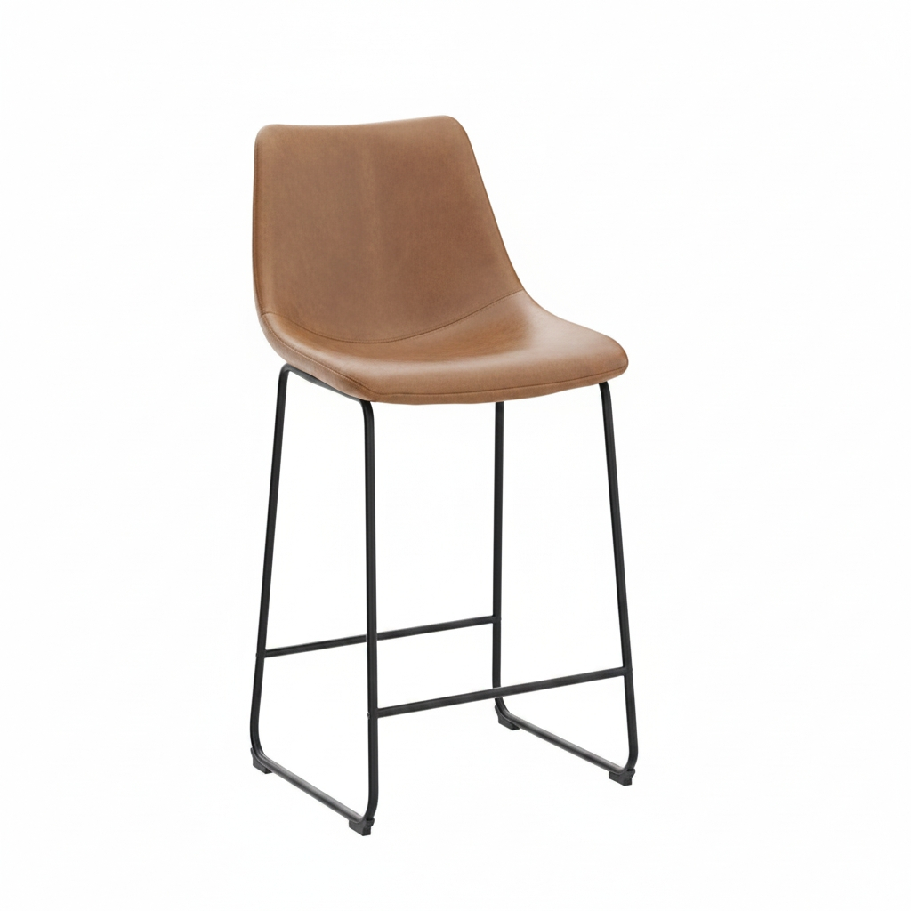 Barton Leather Bar Chair