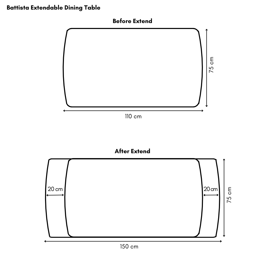 Battista Extendable Dining Table