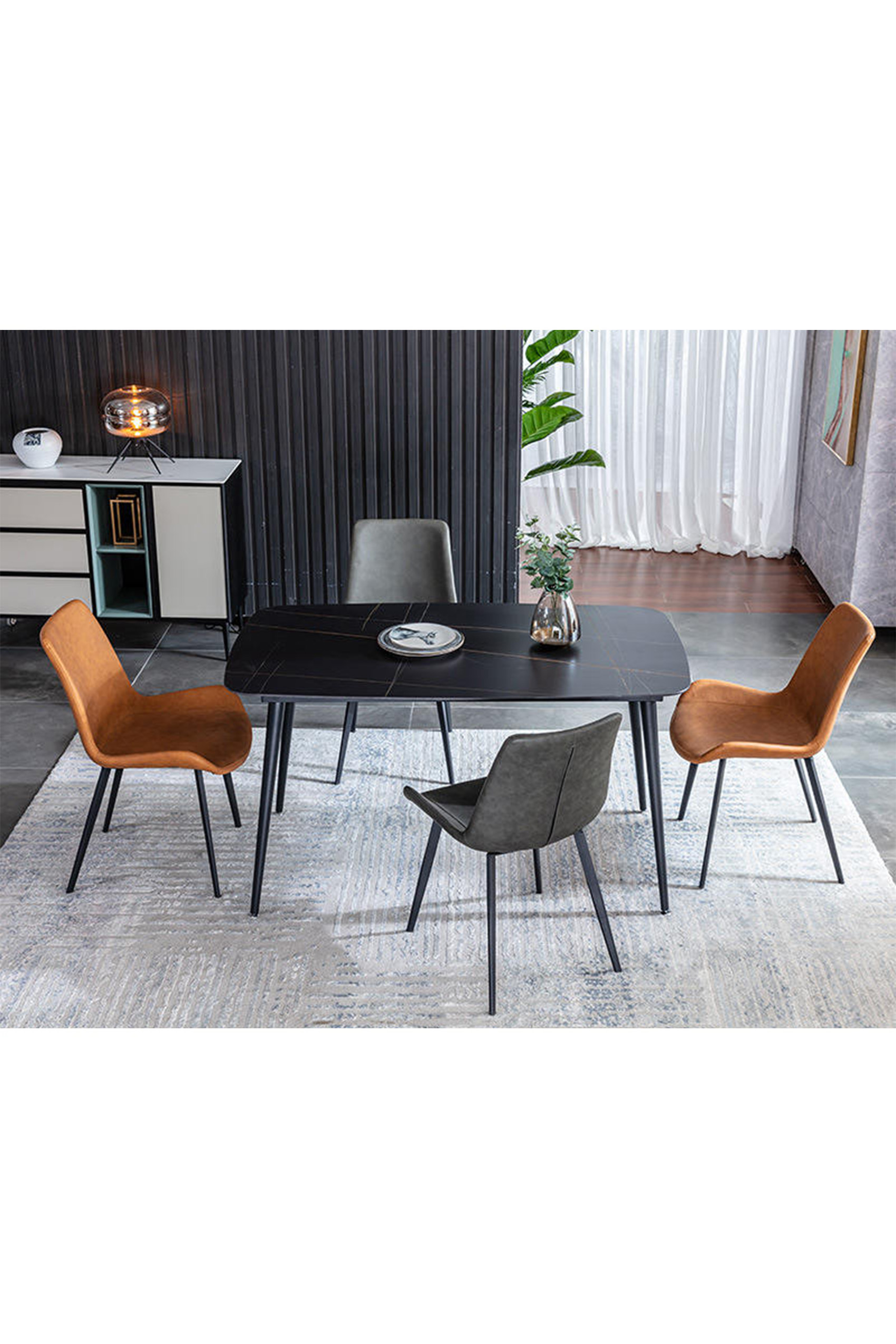 Beto Sintered Stone Dining Set 1.4m