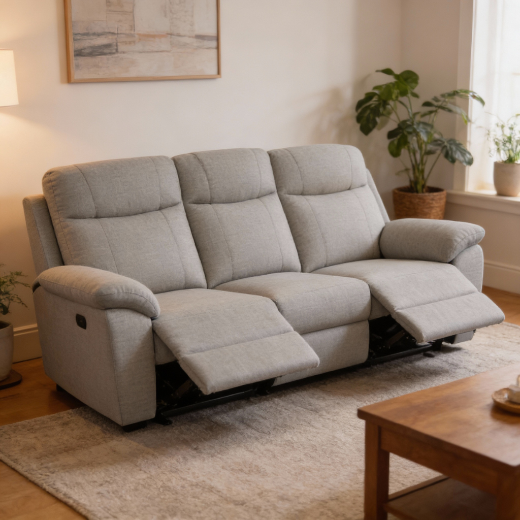 Catherine 3 Seater Recliner Sofa (Pet Friendly Fabric)