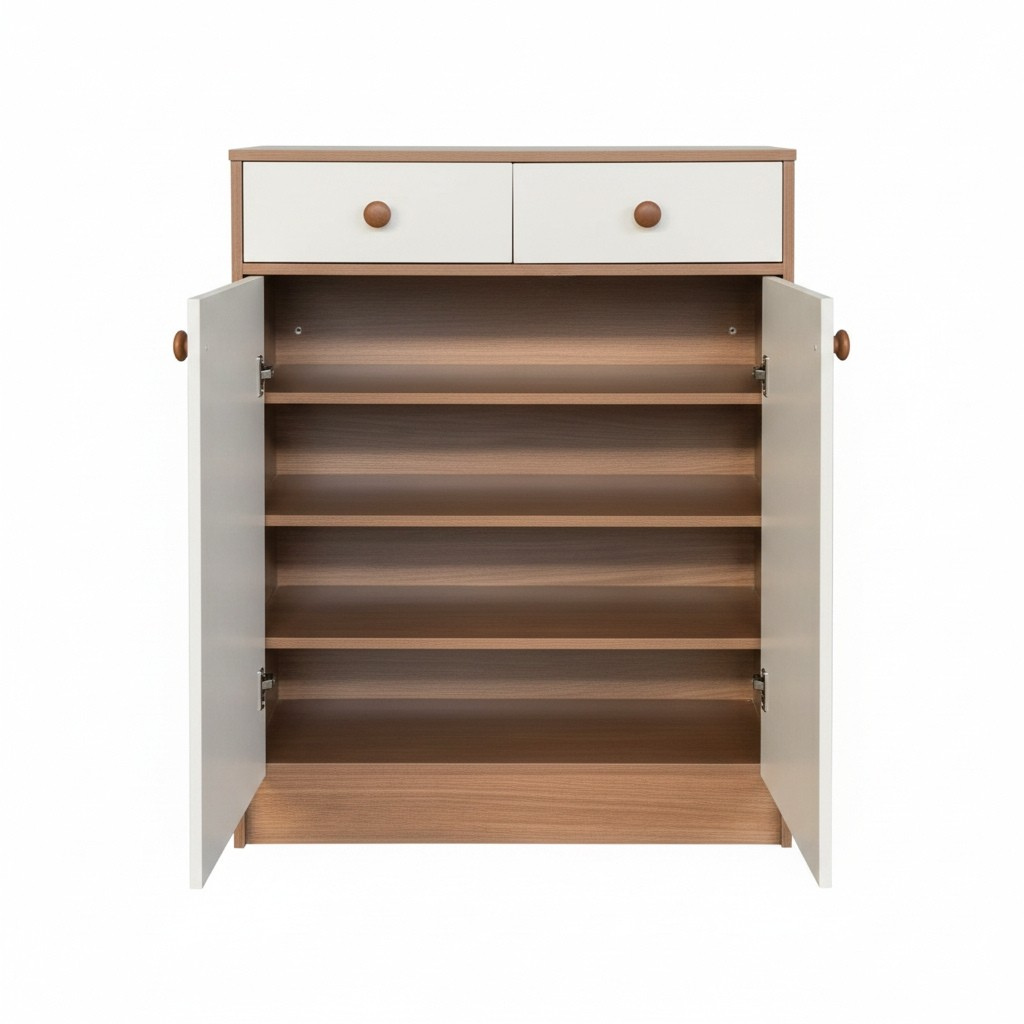 Carlo 2 Door 2 Drawer Shoe Cabinet