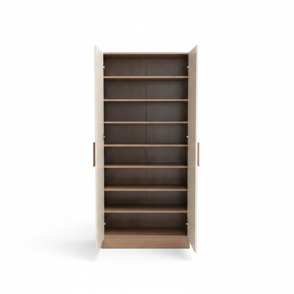 Carlo 2 Door Full Height Shoe Cabinet