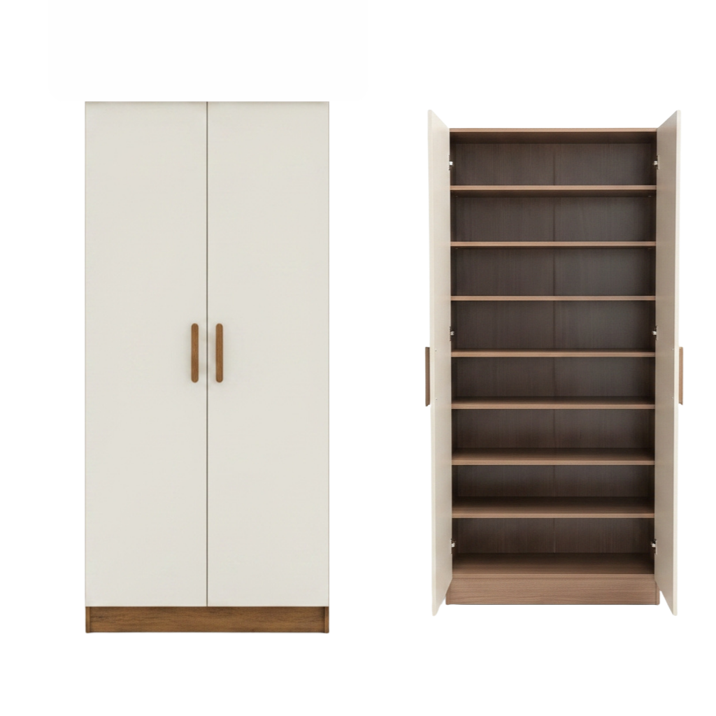Carlo 2 Door Full Height Shoe Cabinet