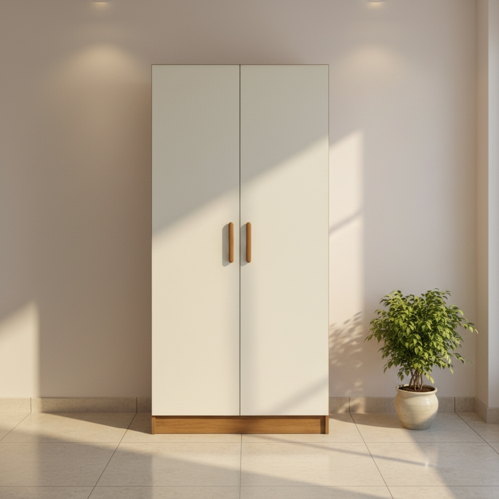 Carlo 2 Door Full Height Shoe Cabinet