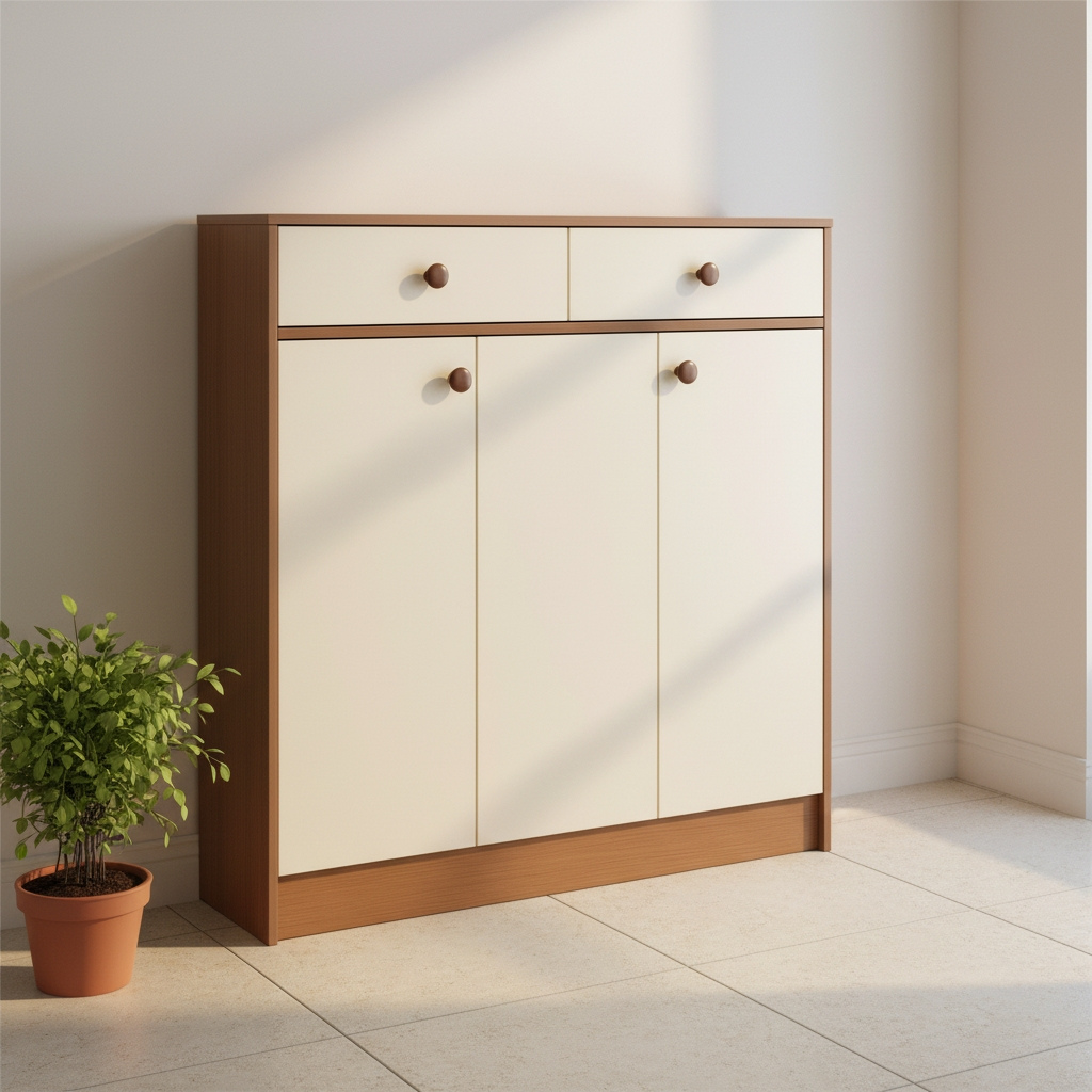 Carlo 3 Door 2 Drawer Shoe Cabinet