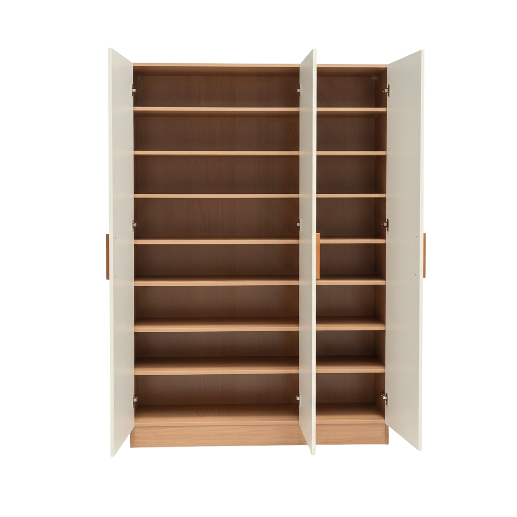 Carlo 3 Door Full Height Shoe Cabinet
