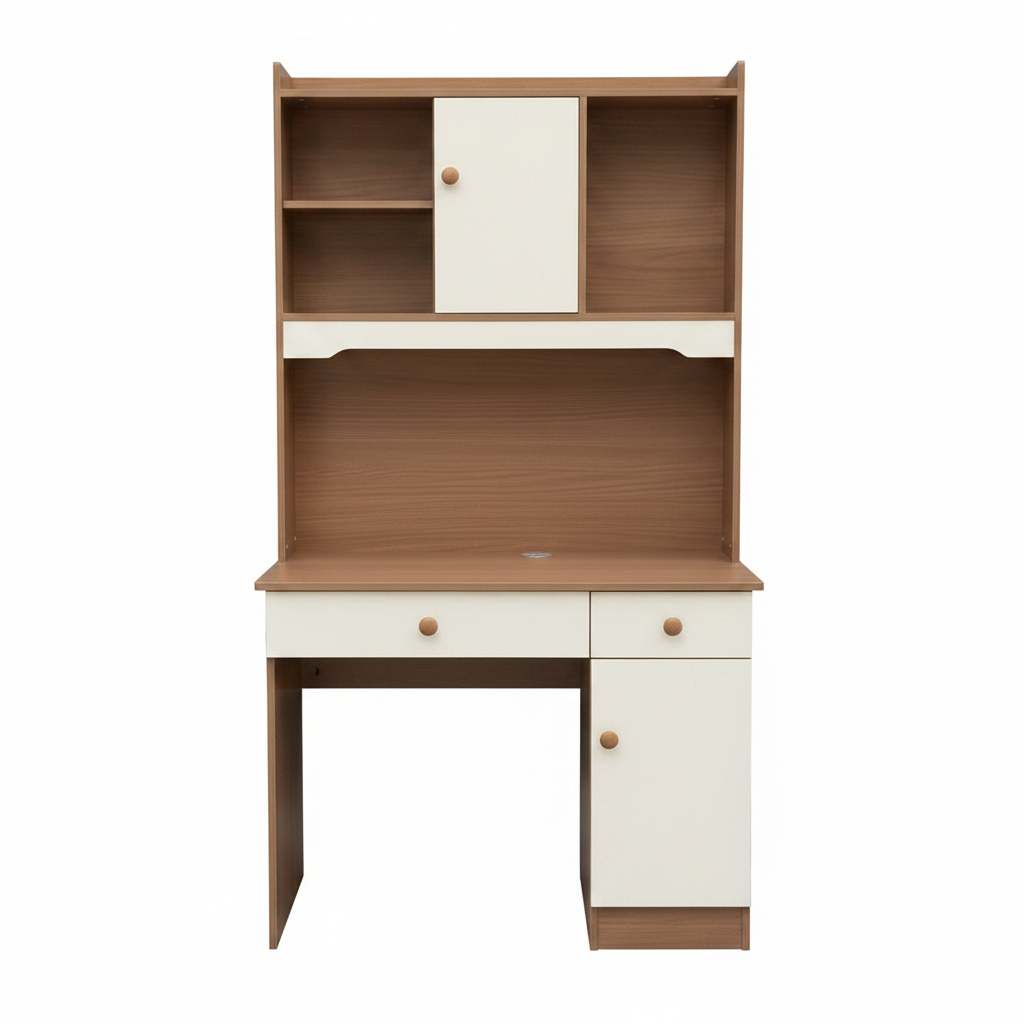 Carlo Modern Study Table With Bookshelf