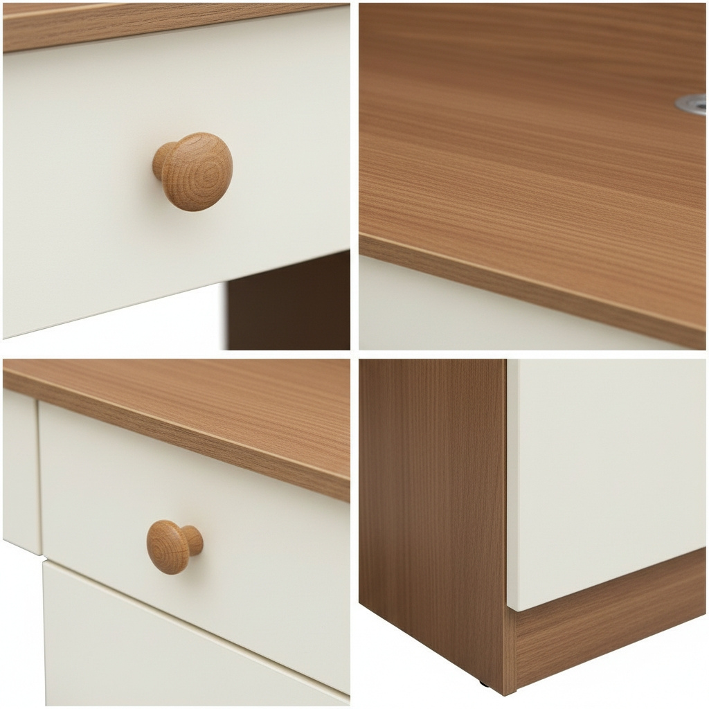 Carlo Modern Study Table With Bookshelf
