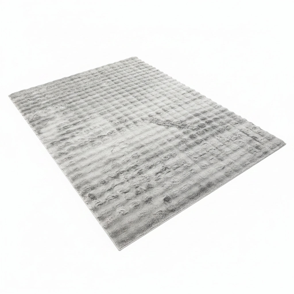 Cascade Textured Faux Fur Area Rug - Wave Shag Carpet