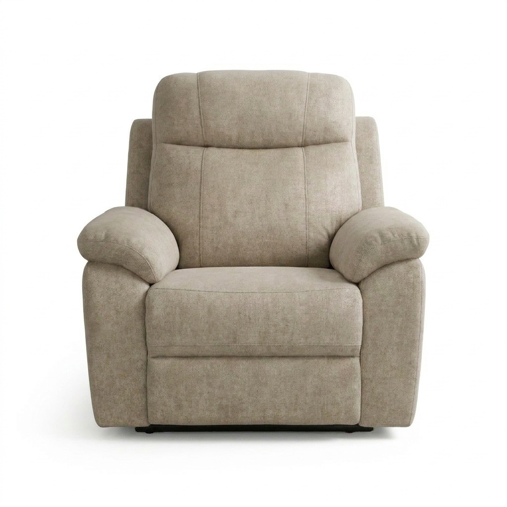 Catherine 1 Seater Recliner Sofa – Pet Friendly Fabric (Hazy Grey)