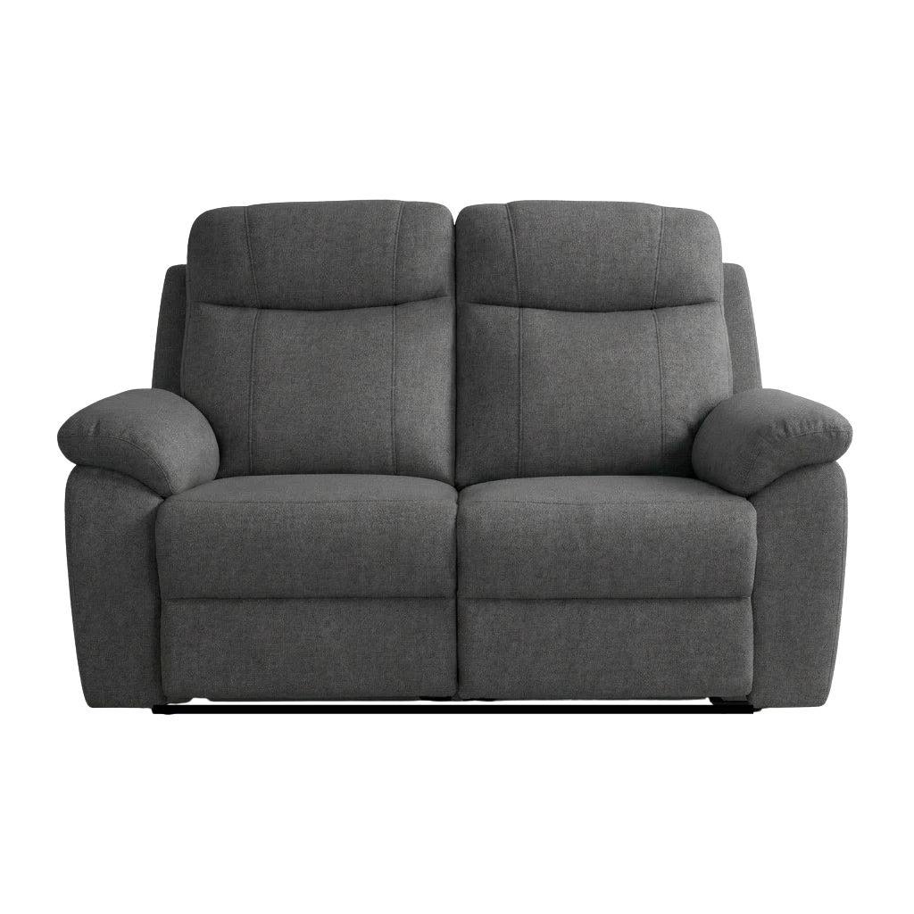 Catherine 2 Seater Recliner Sofa – Pet Friendly Fabric (Charcoal)