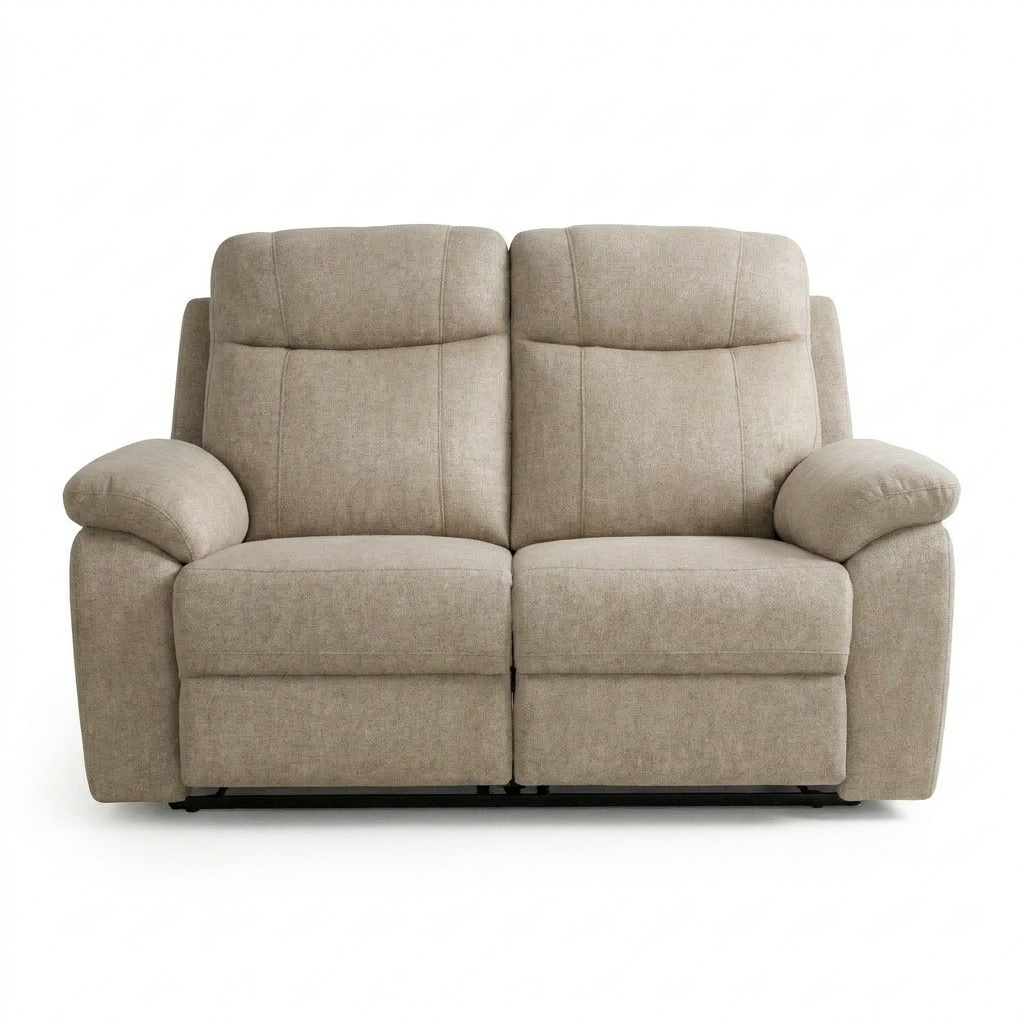 Catherine 2 Seater Recliner Sofa – Pet Friendly Fabric (Hazy Grey)