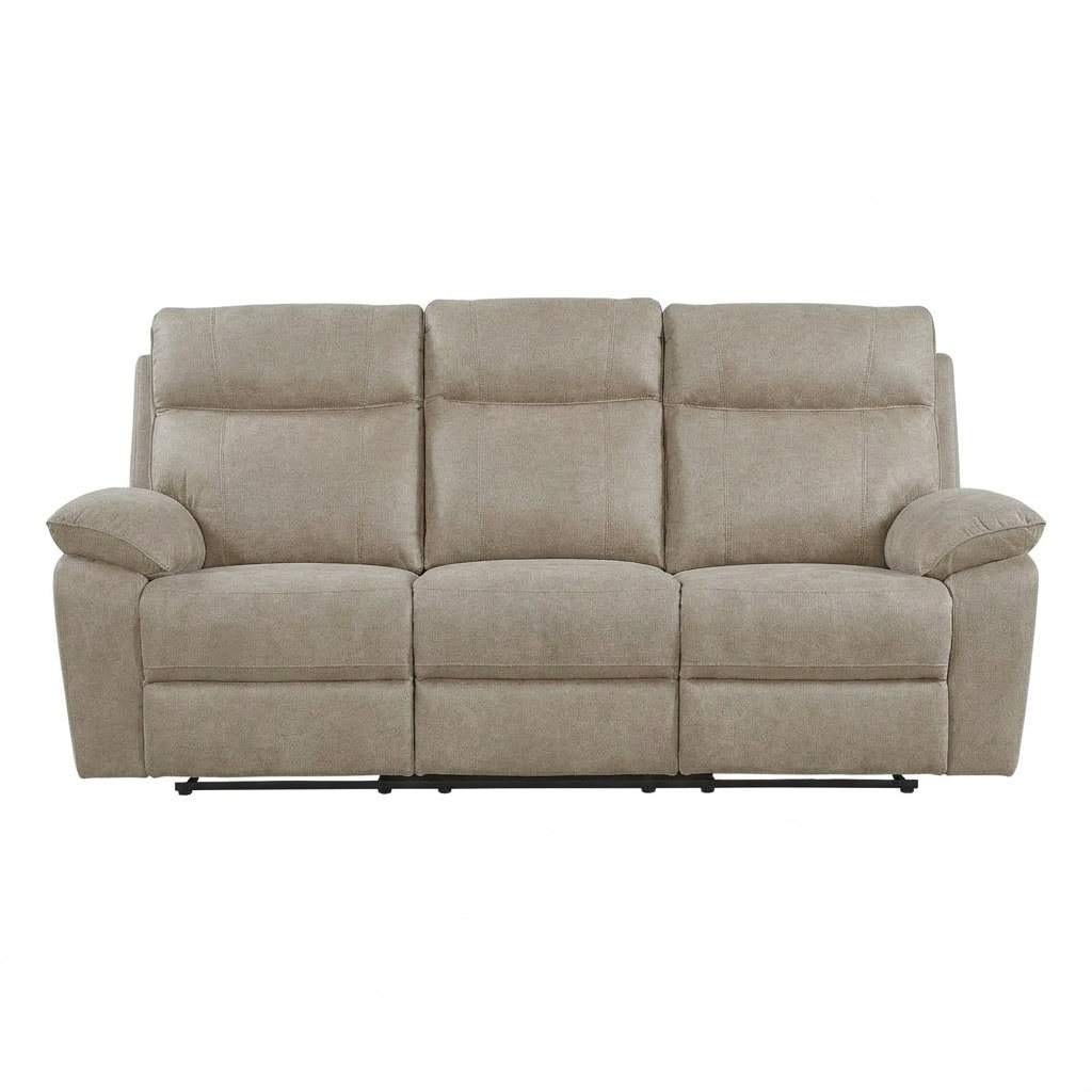 Catherine 3 Seater Recliner Sofa – Pet Friendly Fabric (Hazy Grey)
