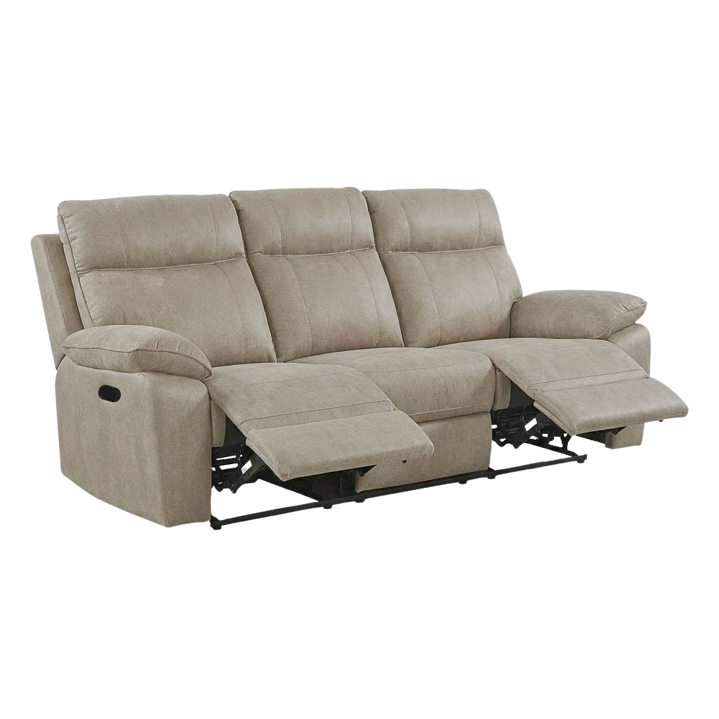 Catherine 3 Seater Recliner Sofa – Pet Friendly Fabric (Hazy Grey)