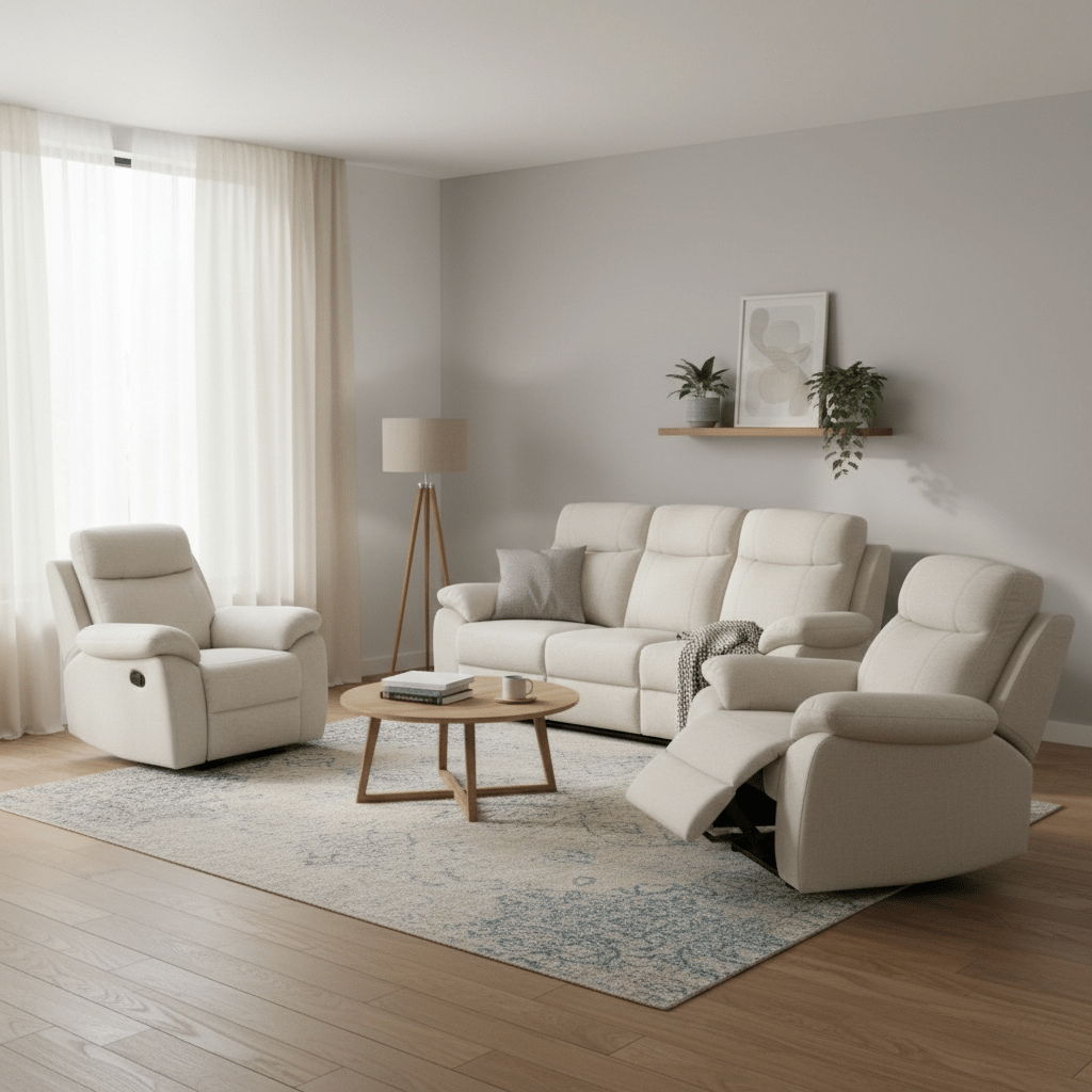 Catherine 3 Seater Recliner Sofa (Pet Friendly Fabric)