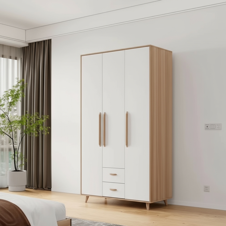 Chiara 3 Door With Drawer Wardrobe