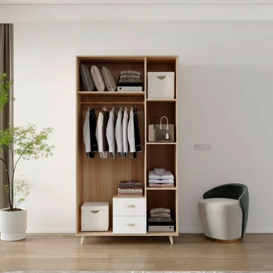 Chiara 3 Door With Drawer Wardrobe