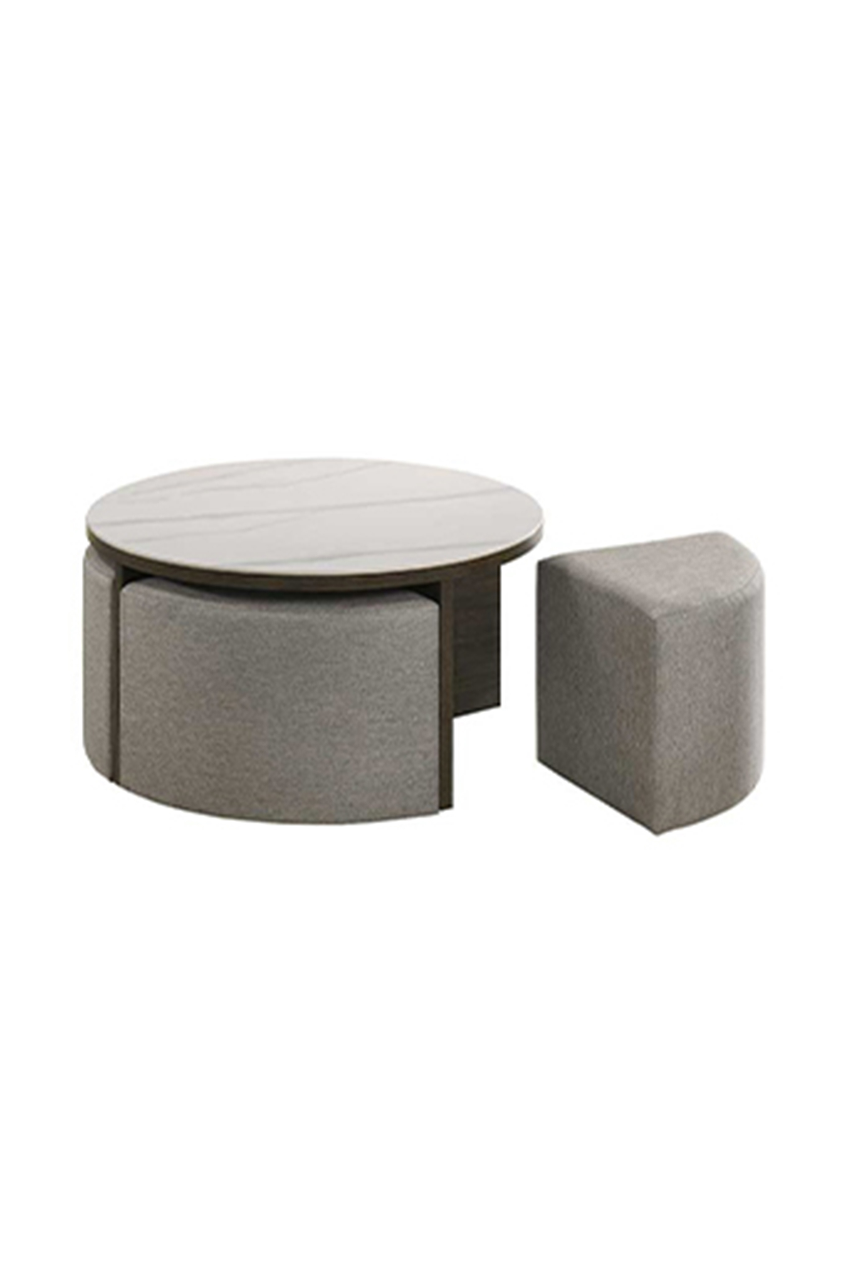 Capri Coffee Table + 4 Stool 