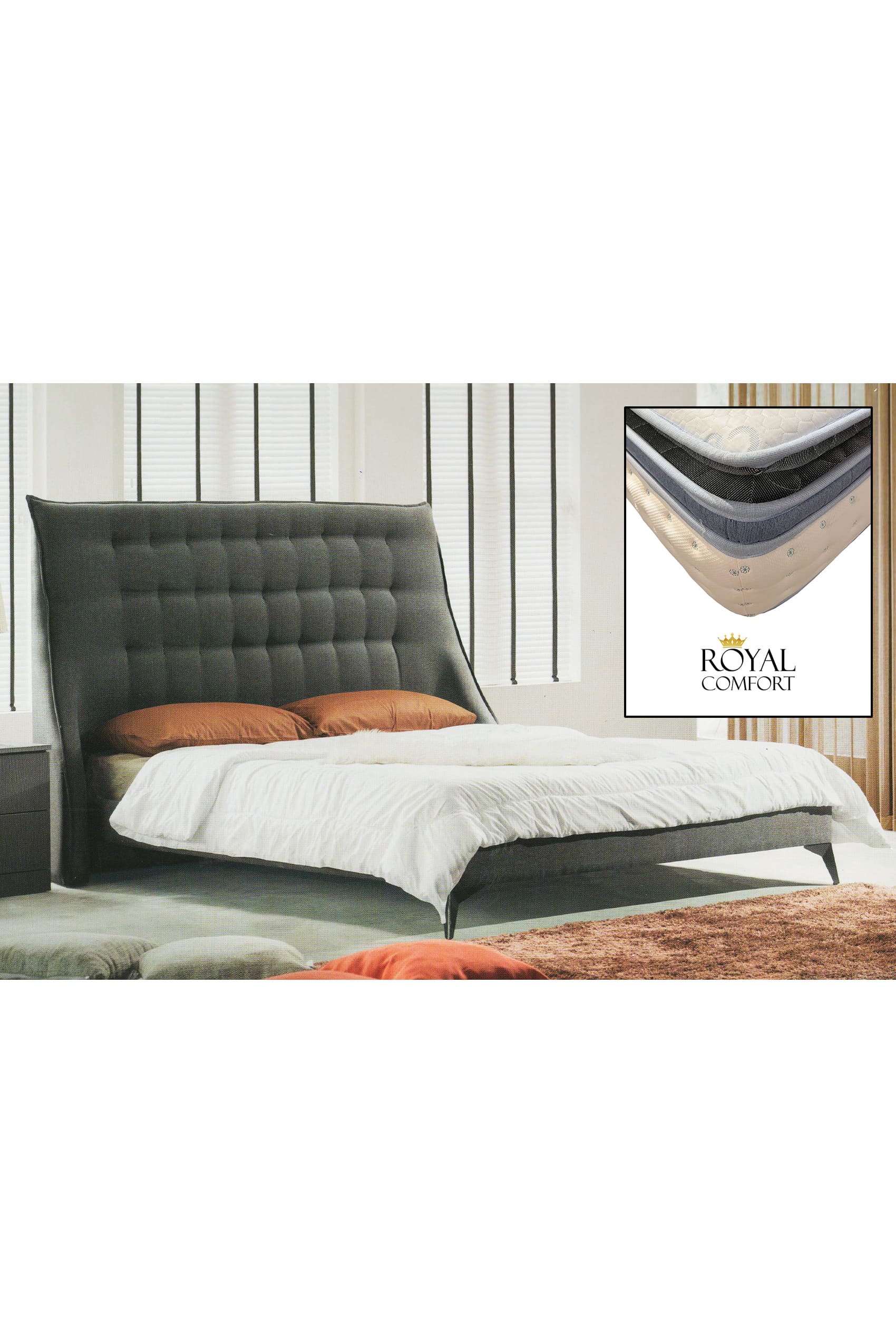 Dovera Storage Bed + Royal Comfort (T5-998)