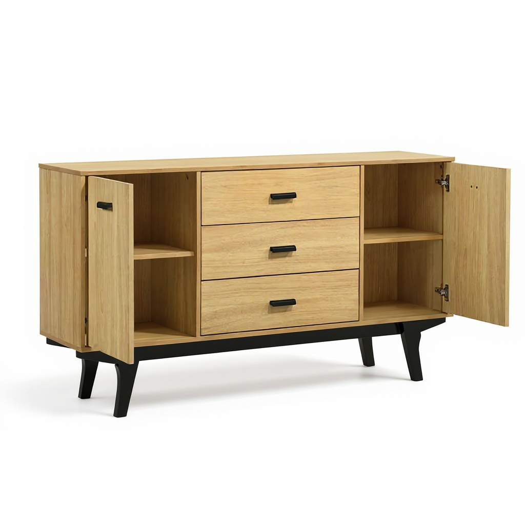 Edda Multipurpose Cabinet (Honey Maple)