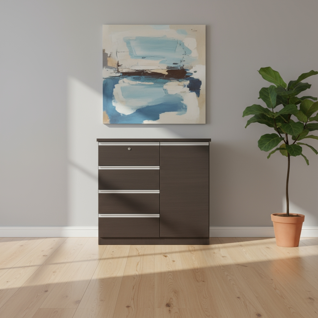 Essential 4 Drawer Cabinet (Black)