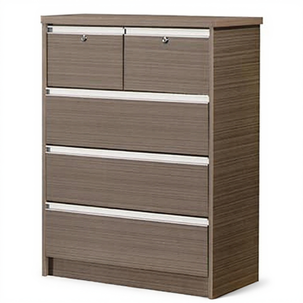 Essential 5 Drawer Cabinet (Brown)