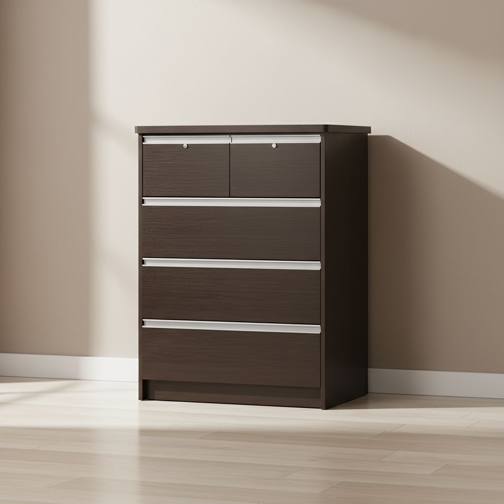 Essential 5 Drawer Cabinet (Black)
