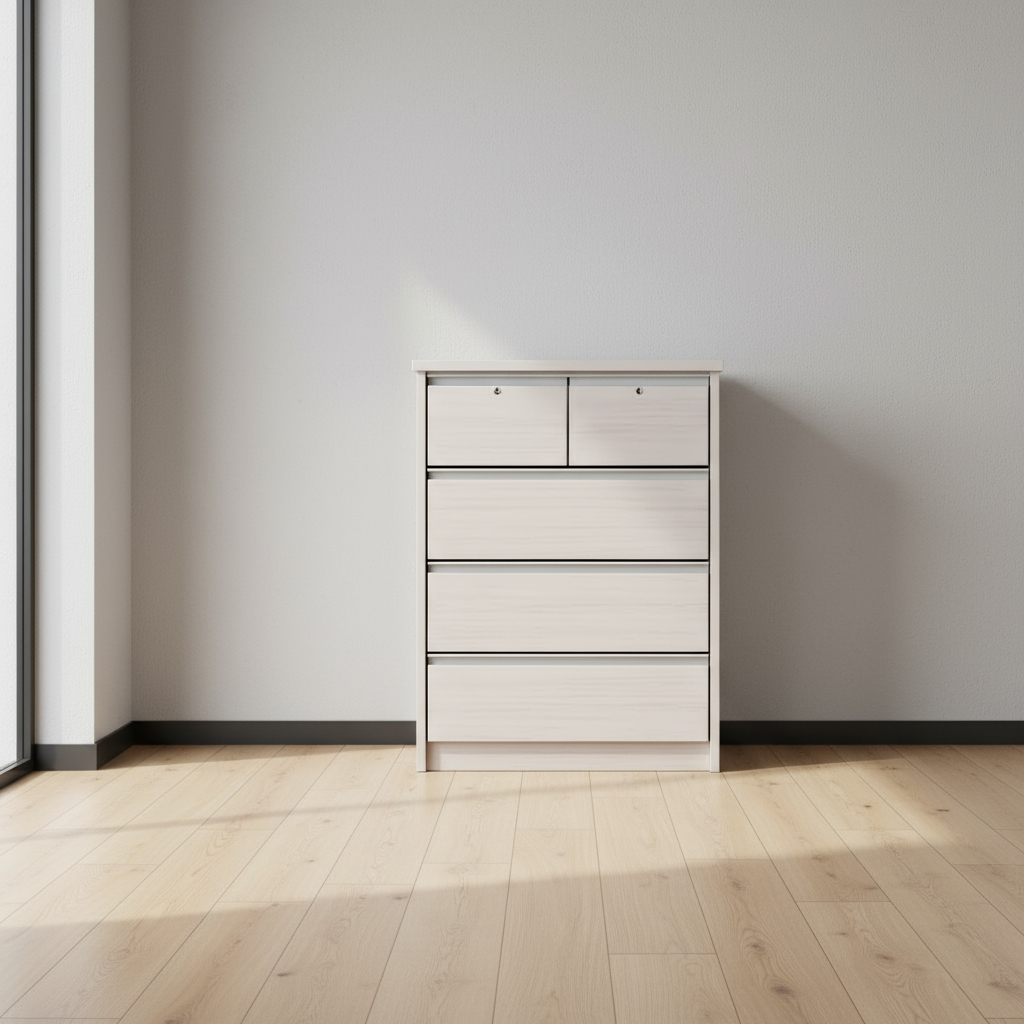 Essential 5 Drawer Cabinet (White)