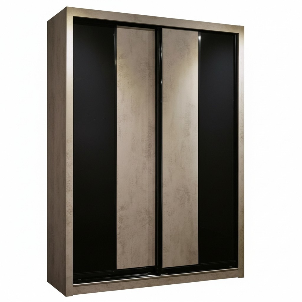 Elena 5ft Sliding Door Wardrobe Grey