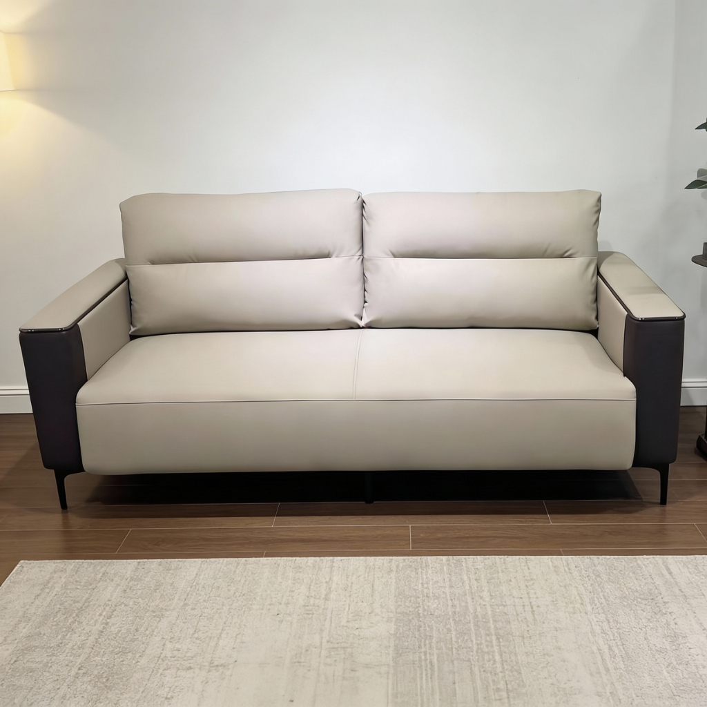 Elio 3 Seater Leather Sofa