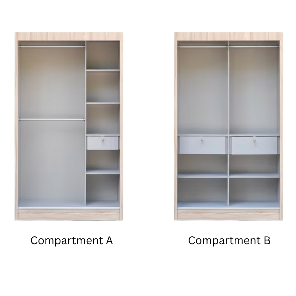 Emilio 4ft Sliding Door Wardrobe
