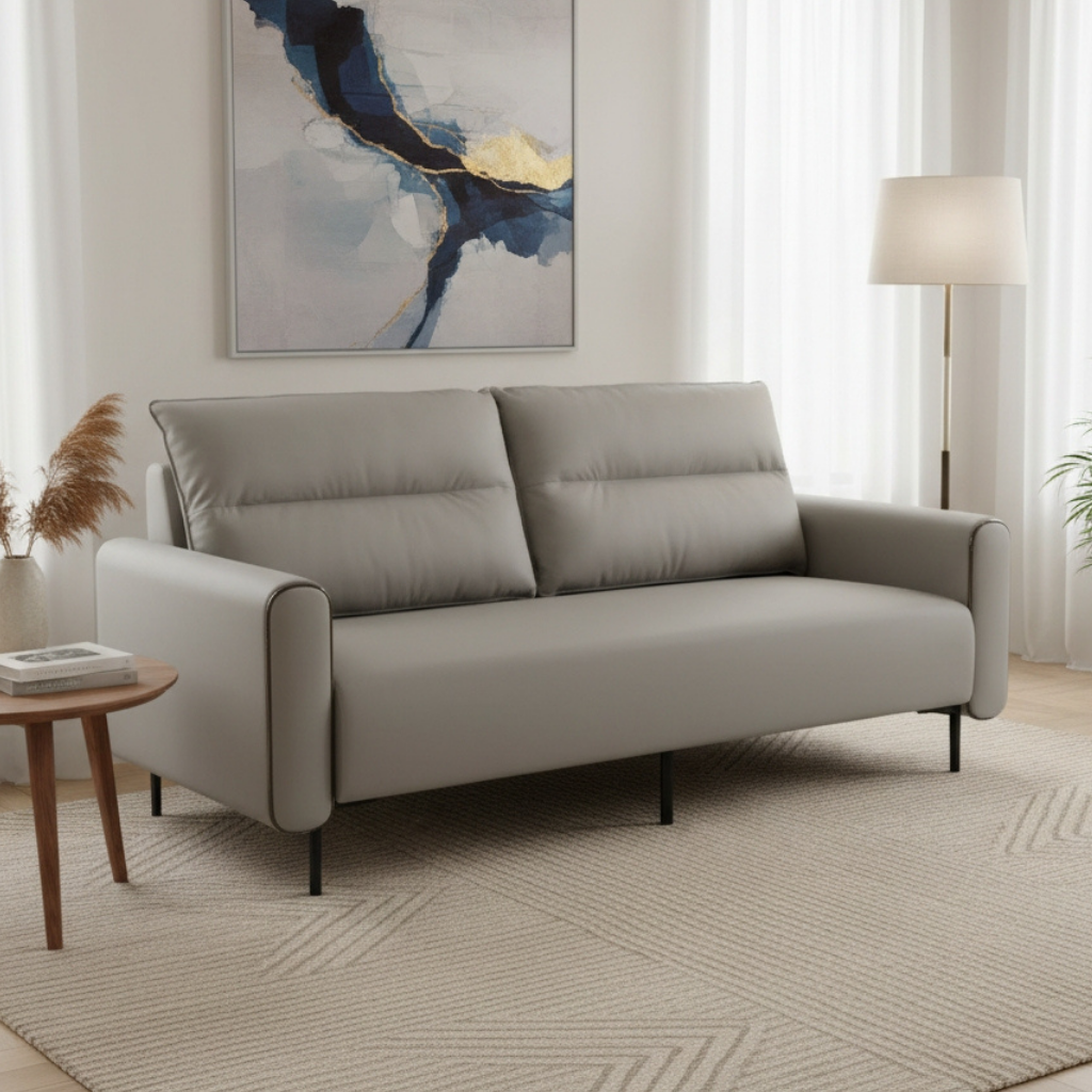 Gianni 3 Seater Leather Sofa