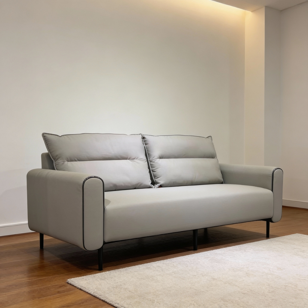 Gianni 3 Seater Leather Sofa