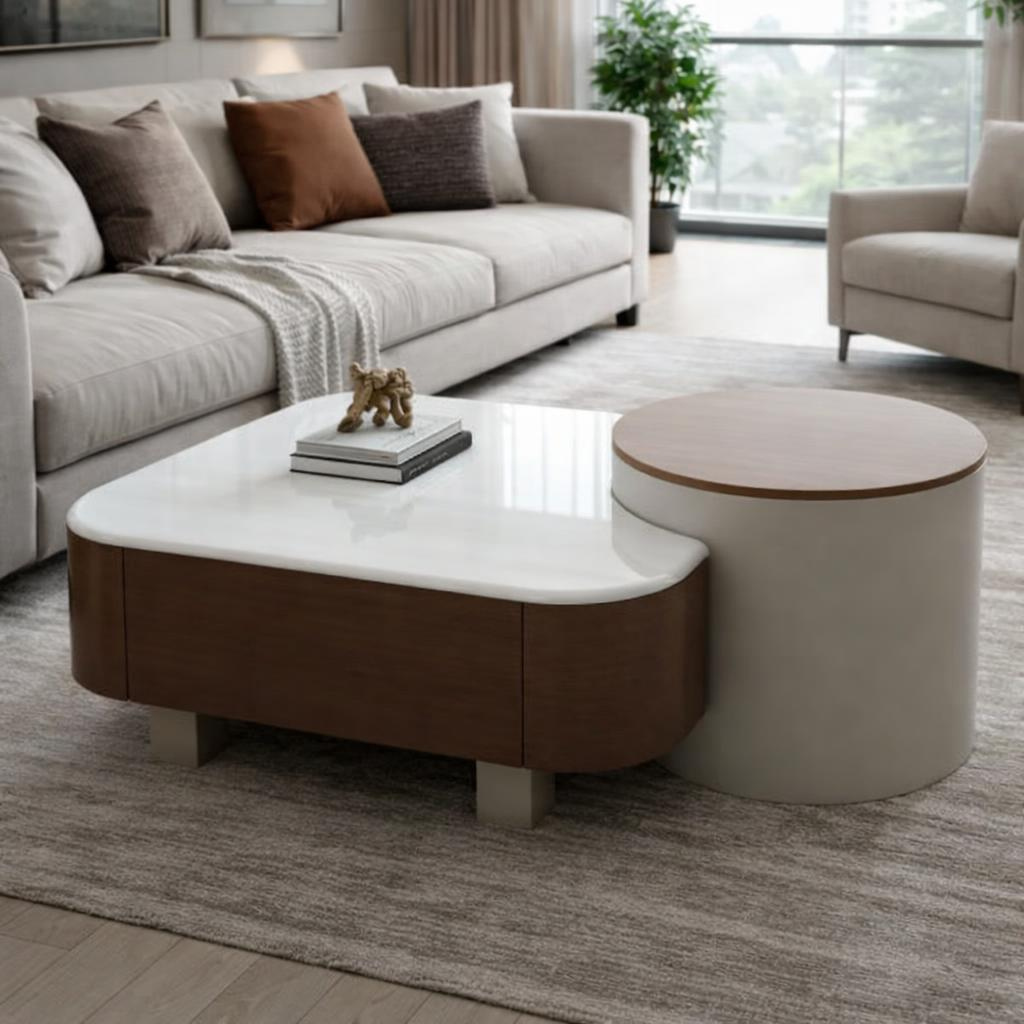 Gino 2 in 1 Square Coffee Table
