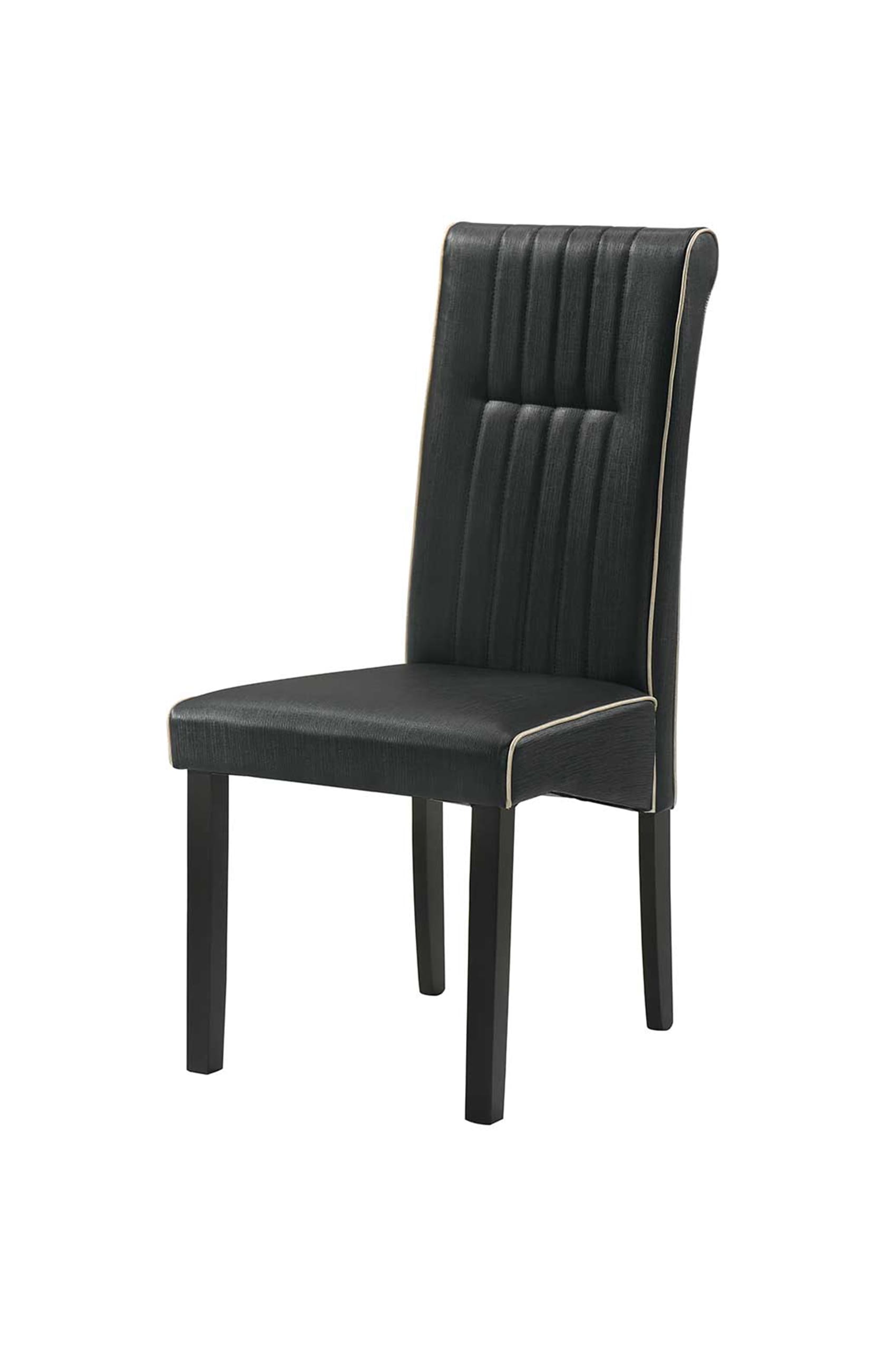 Livenza Round Dining Table + 6 Greci Leather Dining Chairs