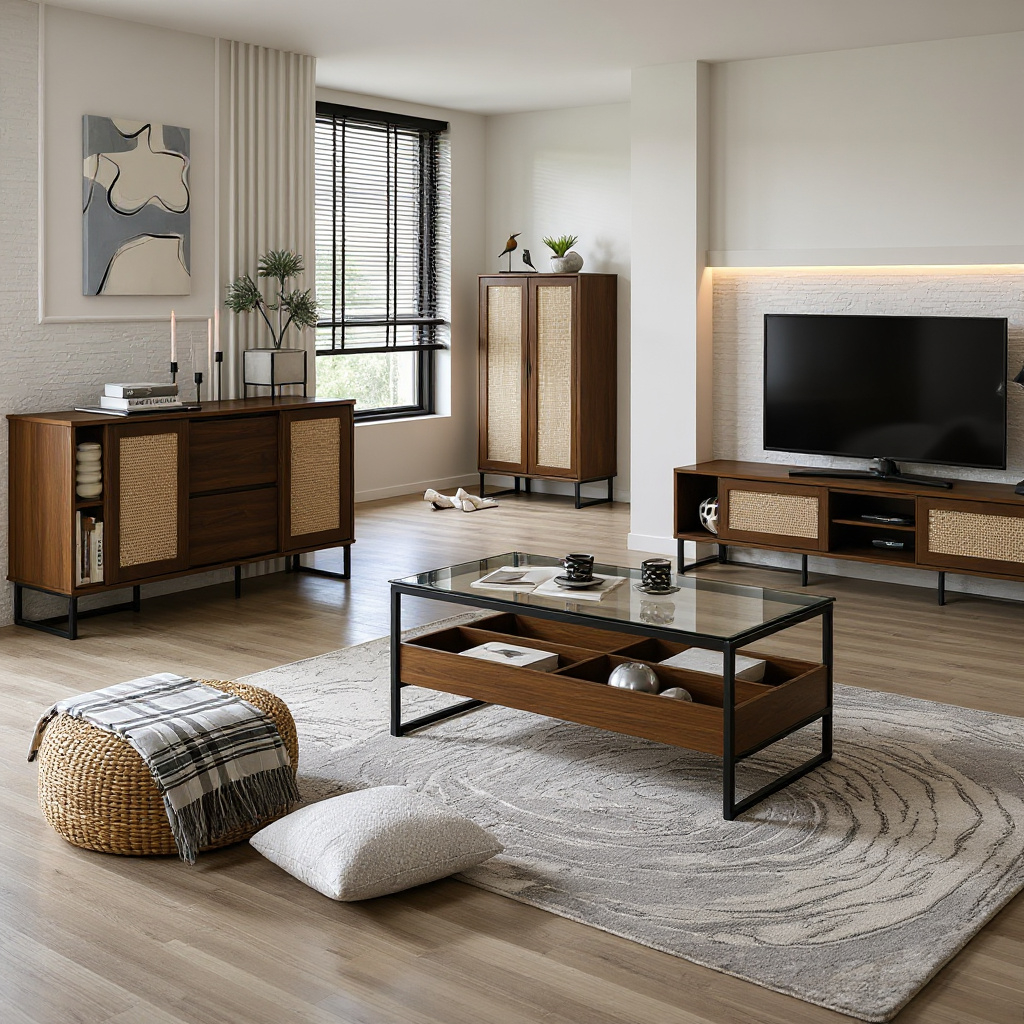 Harper TV Console (Columbia Nut)