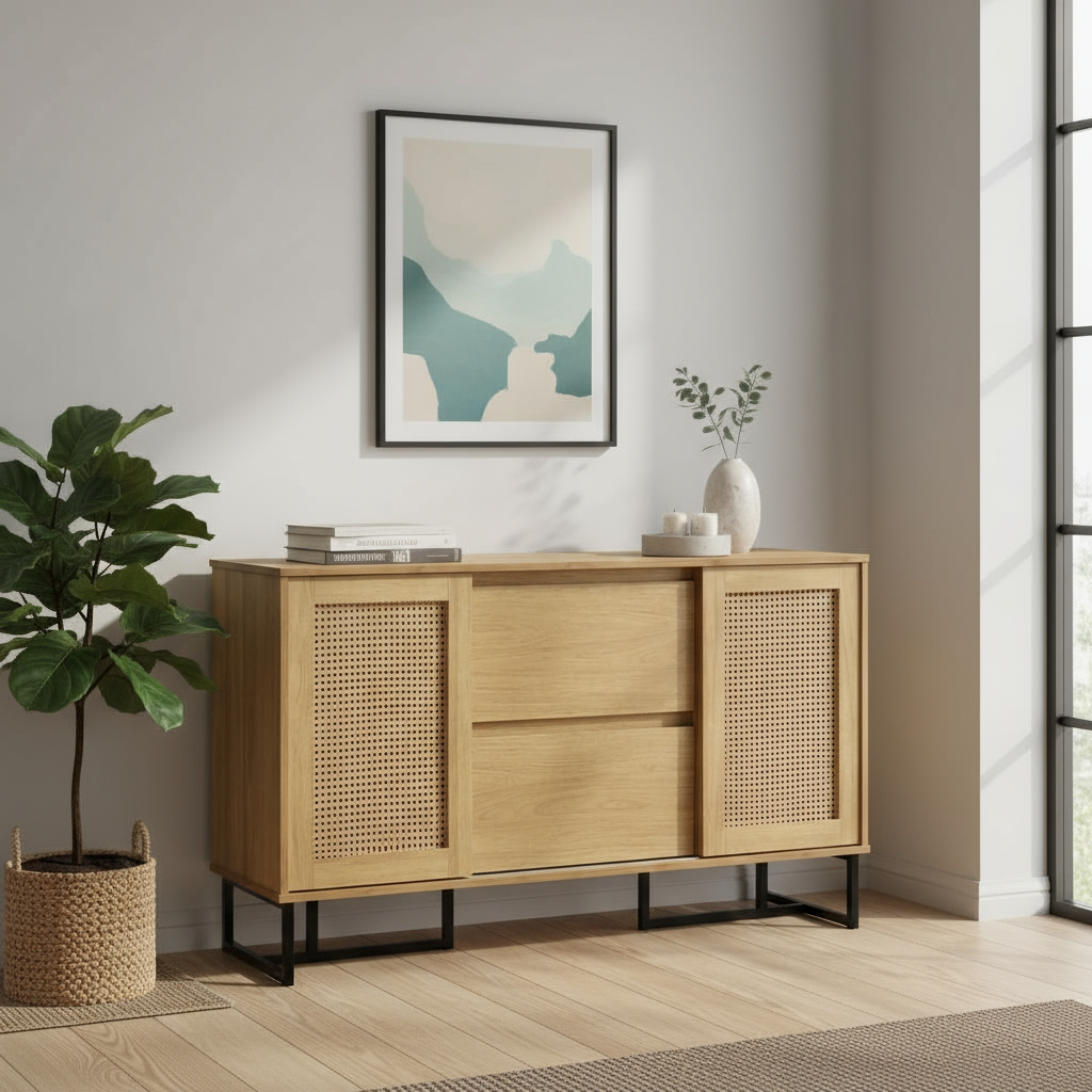 Harper Multipurpose Cabinet (Honey Maple)