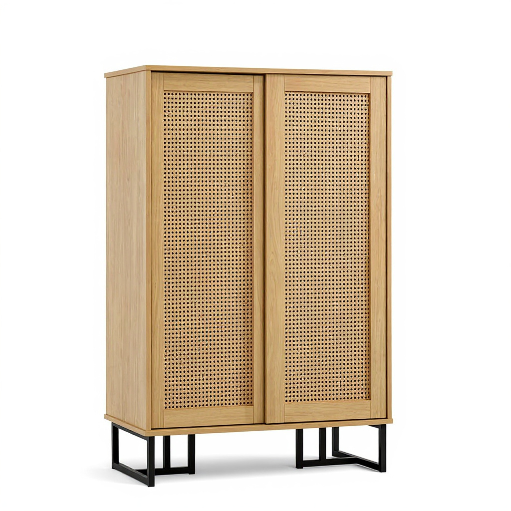 Harper Shoe Cabinet (Honey Maple)