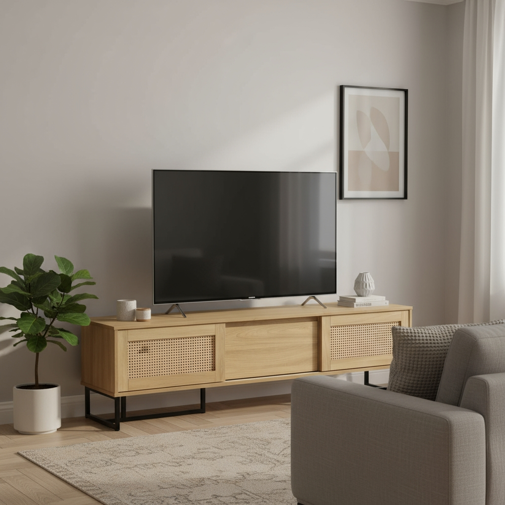 Harper TV Console (Honey Maple)