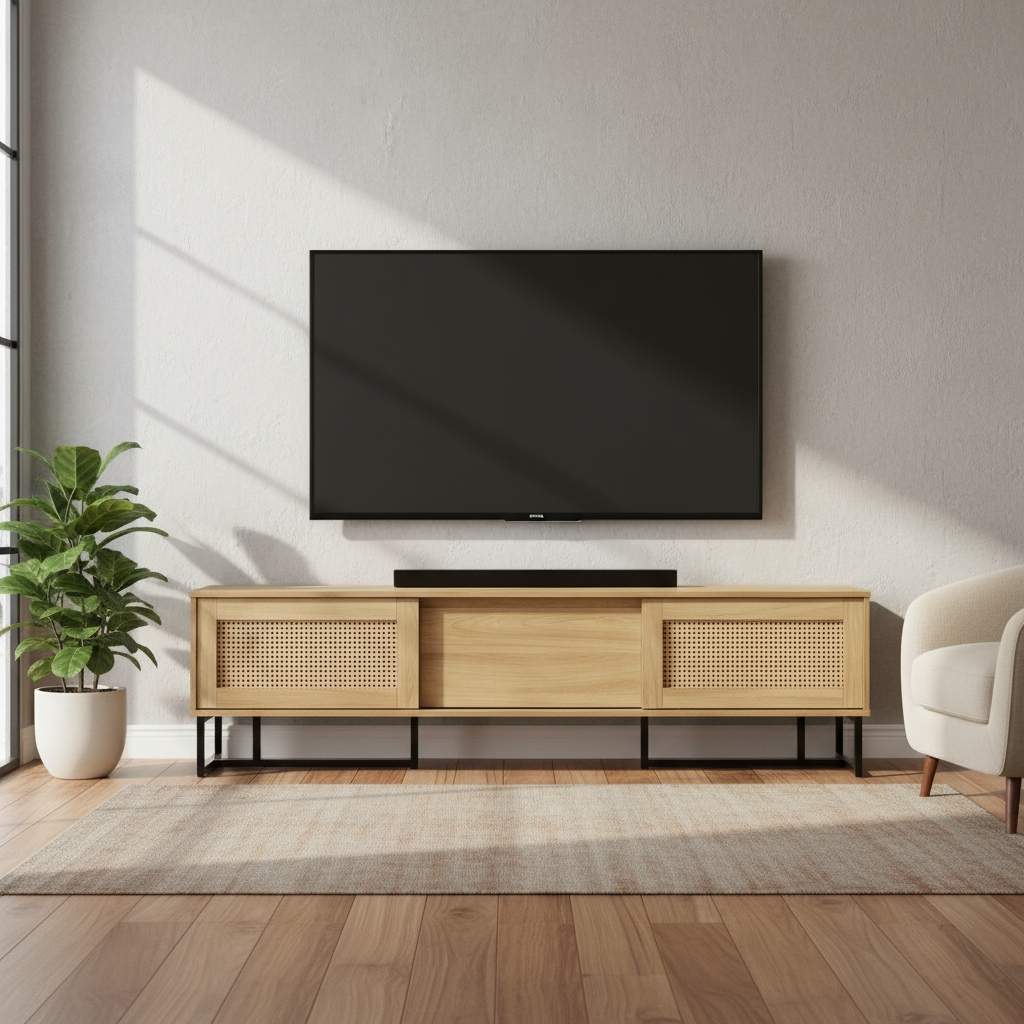 Harper TV Console (Honey Maple)