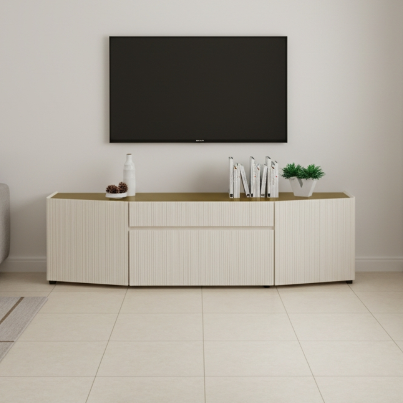Ivory TV Console