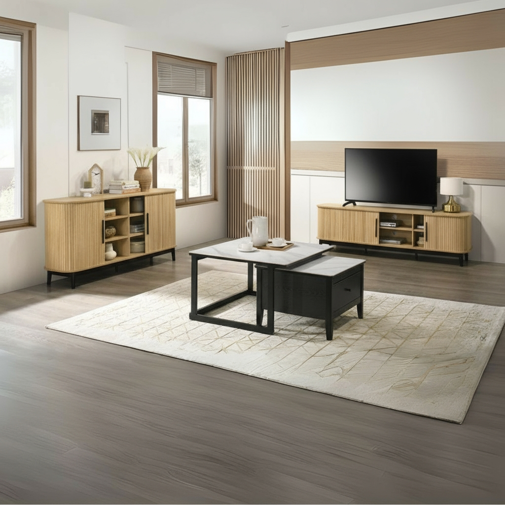 Jarden TV Console (Honey Maple)