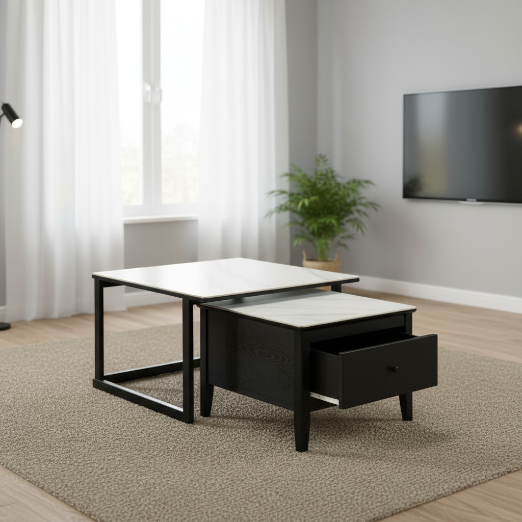 Jarden 2 in 1 Square Coffee Table