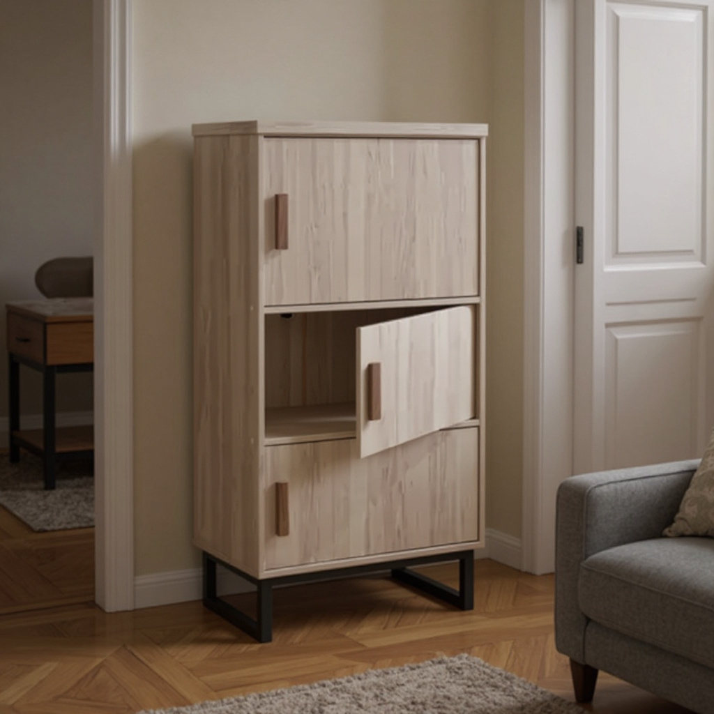 Jarvy 3 Shelves Multipurpose Cabinet