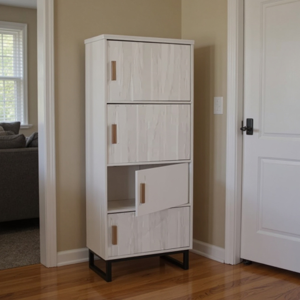 Jarvy 4 Shelves Multipurpose Cabinet