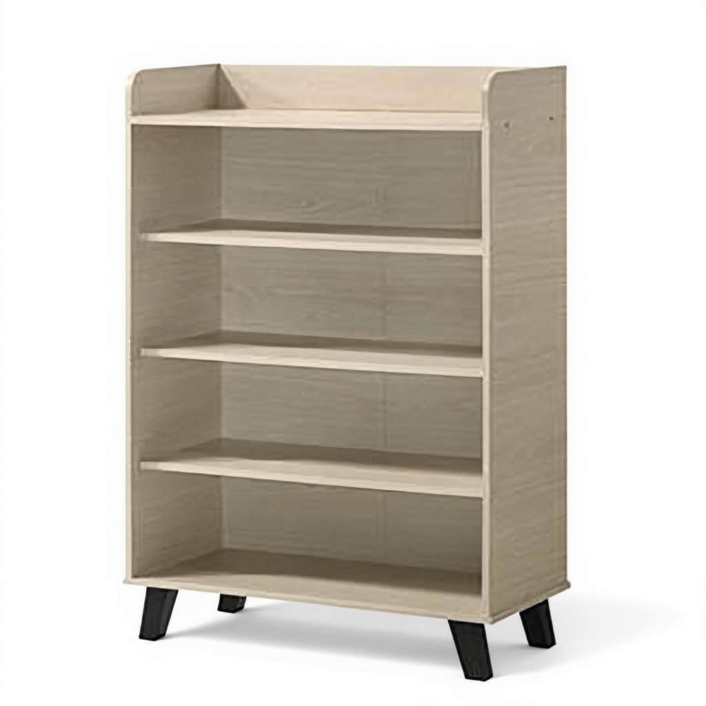 Jim 4 Shelves Shoe Cabinet (White Ash)