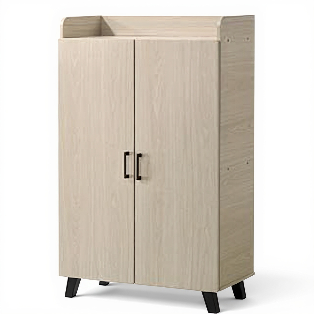 Jim 6 Shelves Shoe Cabinet (White Ash)